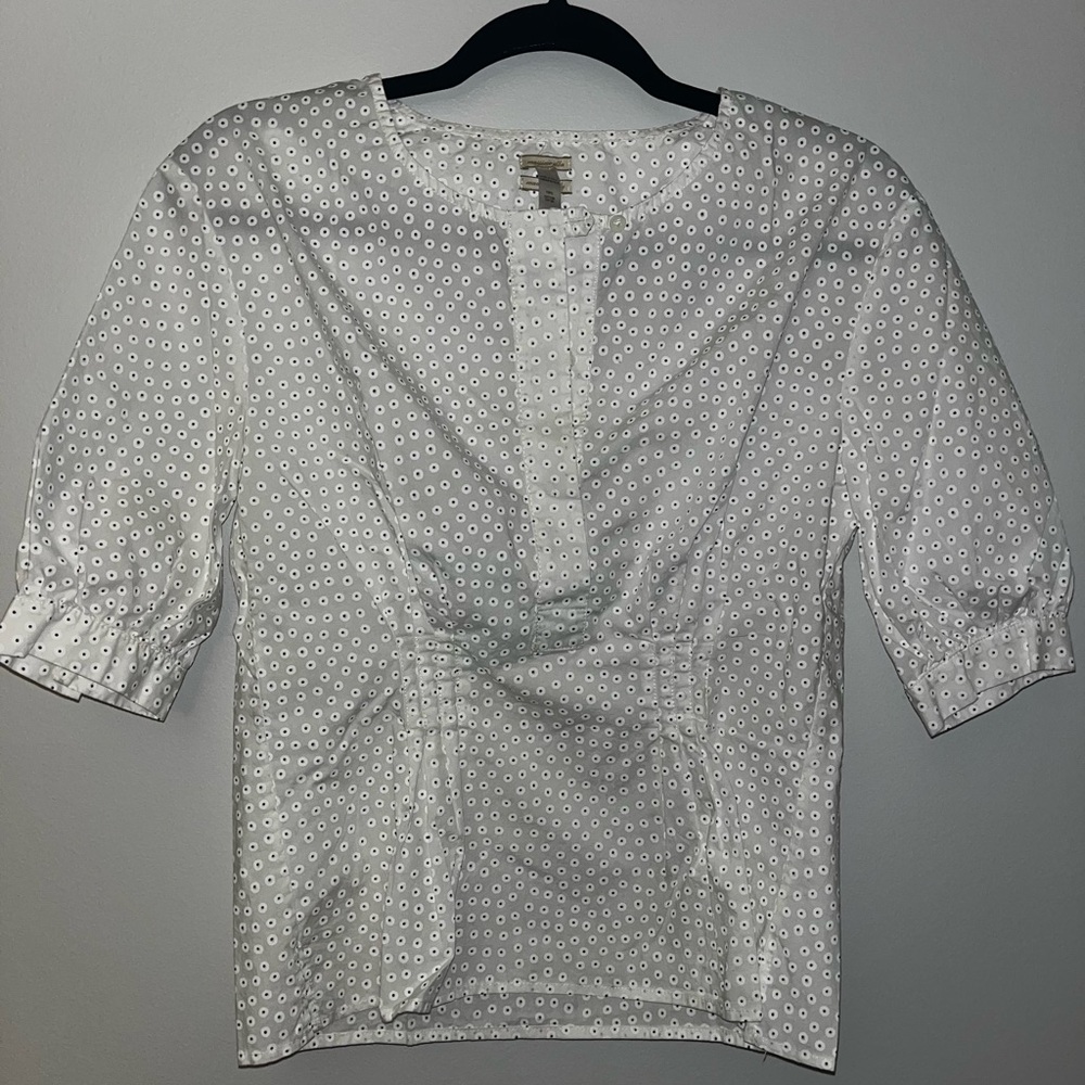 White Eyelet Blouse